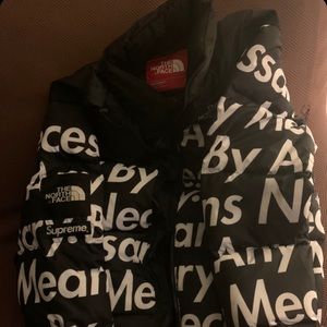 Northface Supreme “by all means necessary Neptse”